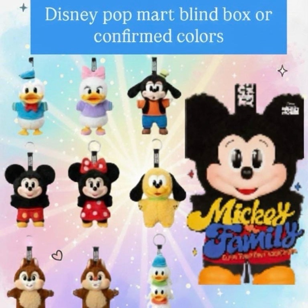 Disney Mickey family Plush Keychain Collection - confirmed + blind boxes